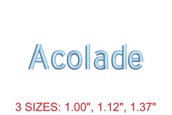 Acolade Embroidery Font: A Craft Fair Review