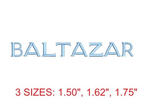 Baltazar Embroidery Font: Elegant Stitching for Gifts