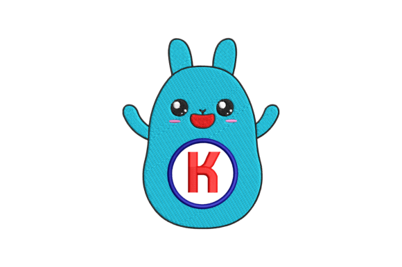 Cute Rabbit Letter K: An Embroidery Designer’s Review