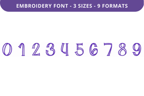 Flat Alfredo Font 0 to 9: Holiday Embroidery Review