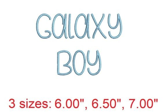 Galaxy Boy: A Cosmic Font for Holiday Embroidery