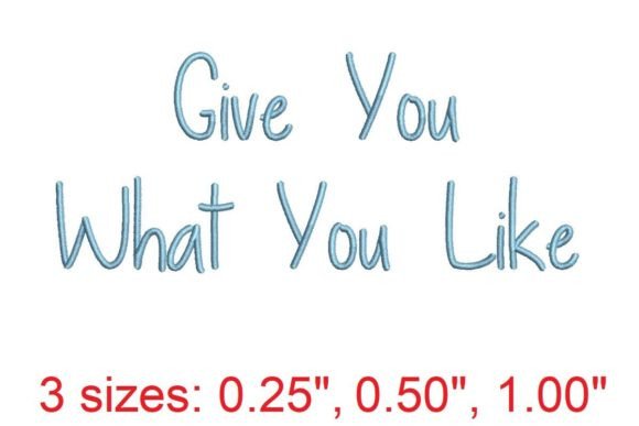 Give You What You Like: An Embroidery Font Review