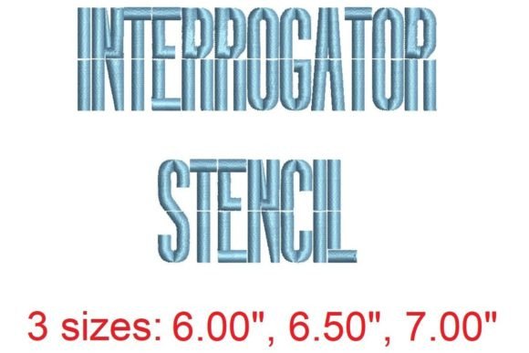 Interrogator Stencil Font Review