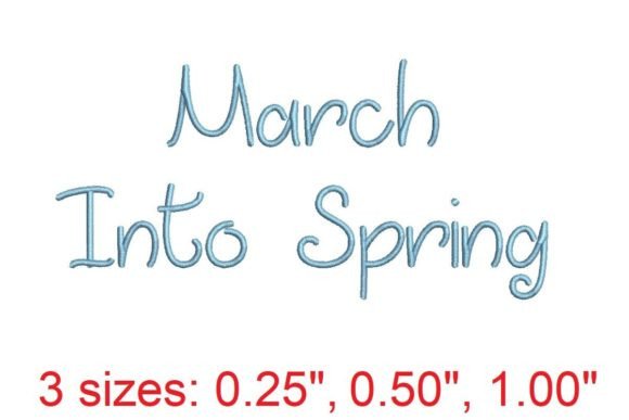 March Into Spring: A Seasonal Embroidery Font Review
