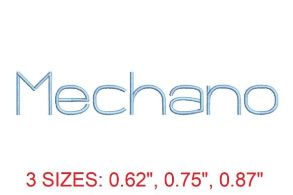 Mechano Embroidery Font: A Holiday Design Review