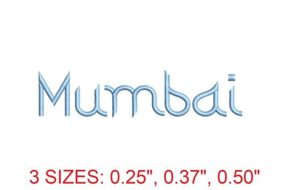 Mumbai Embroidery Font for Holiday Products