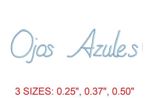 Ojos Azules Medium Font: A Designer’s Stitch Test