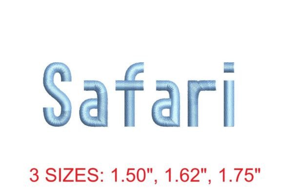 Safari Embroidery Font: Wild Holiday Designs