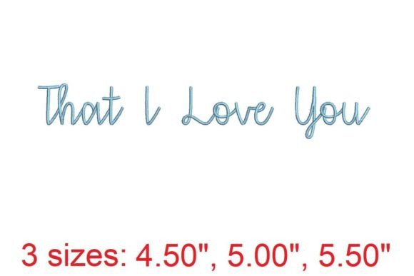 That I Love You: An Embroidery Font Review