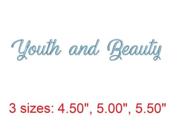Youth and Beauty: An Embroidery Font Review